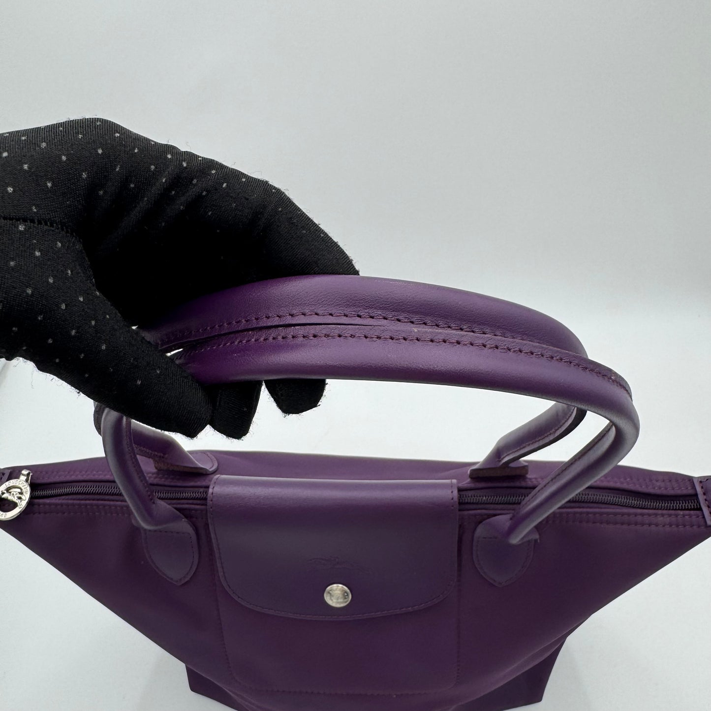 Longchamp Purple Neo Le Pliage Tote
