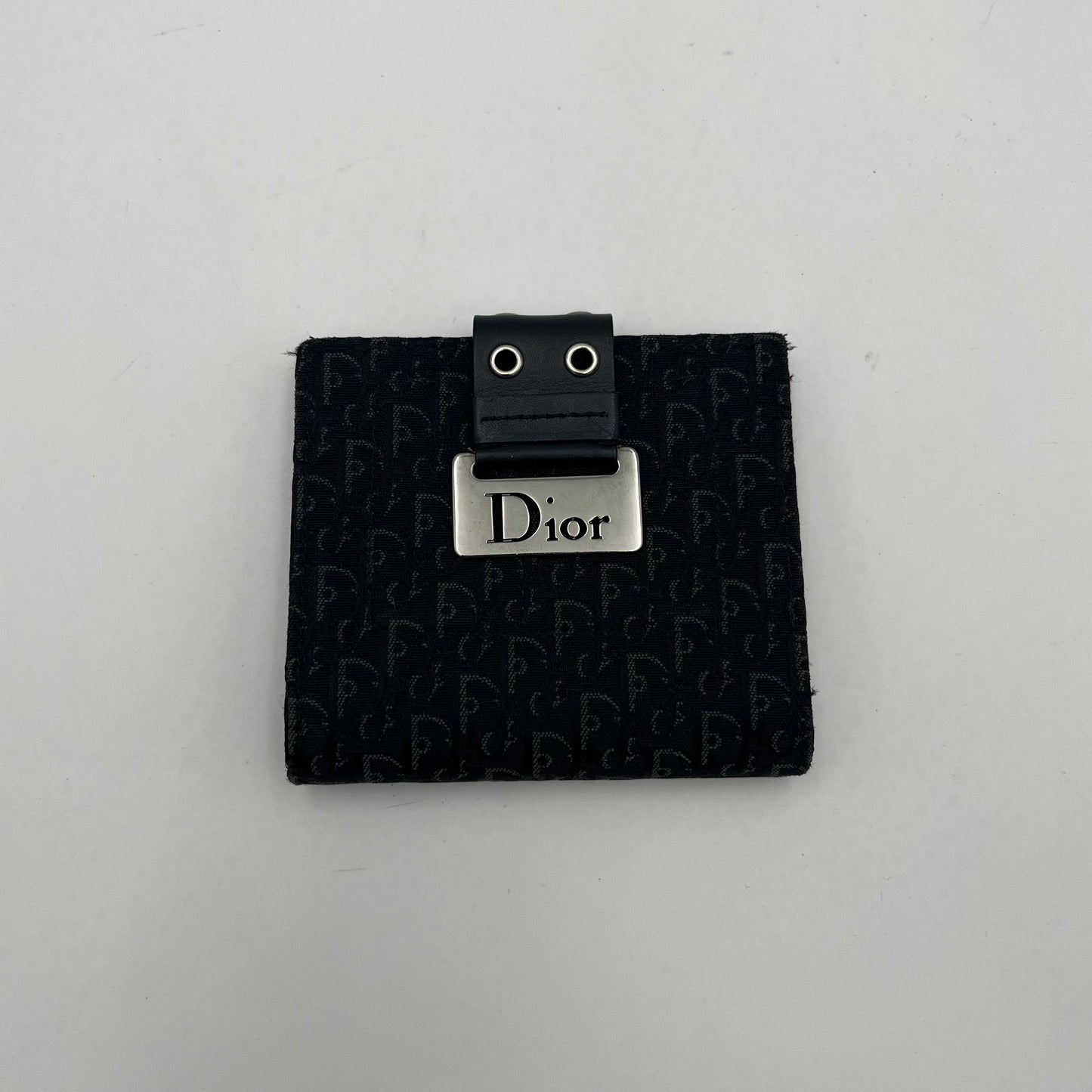 Chirstian Dior Black Trotter Street Chic Bifold Short Wallet