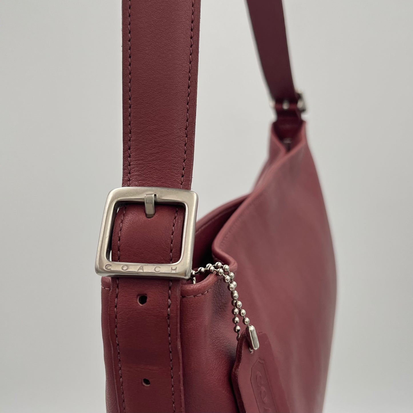 Coach Burgundy Leather Legacy Slim Shoulder Bag