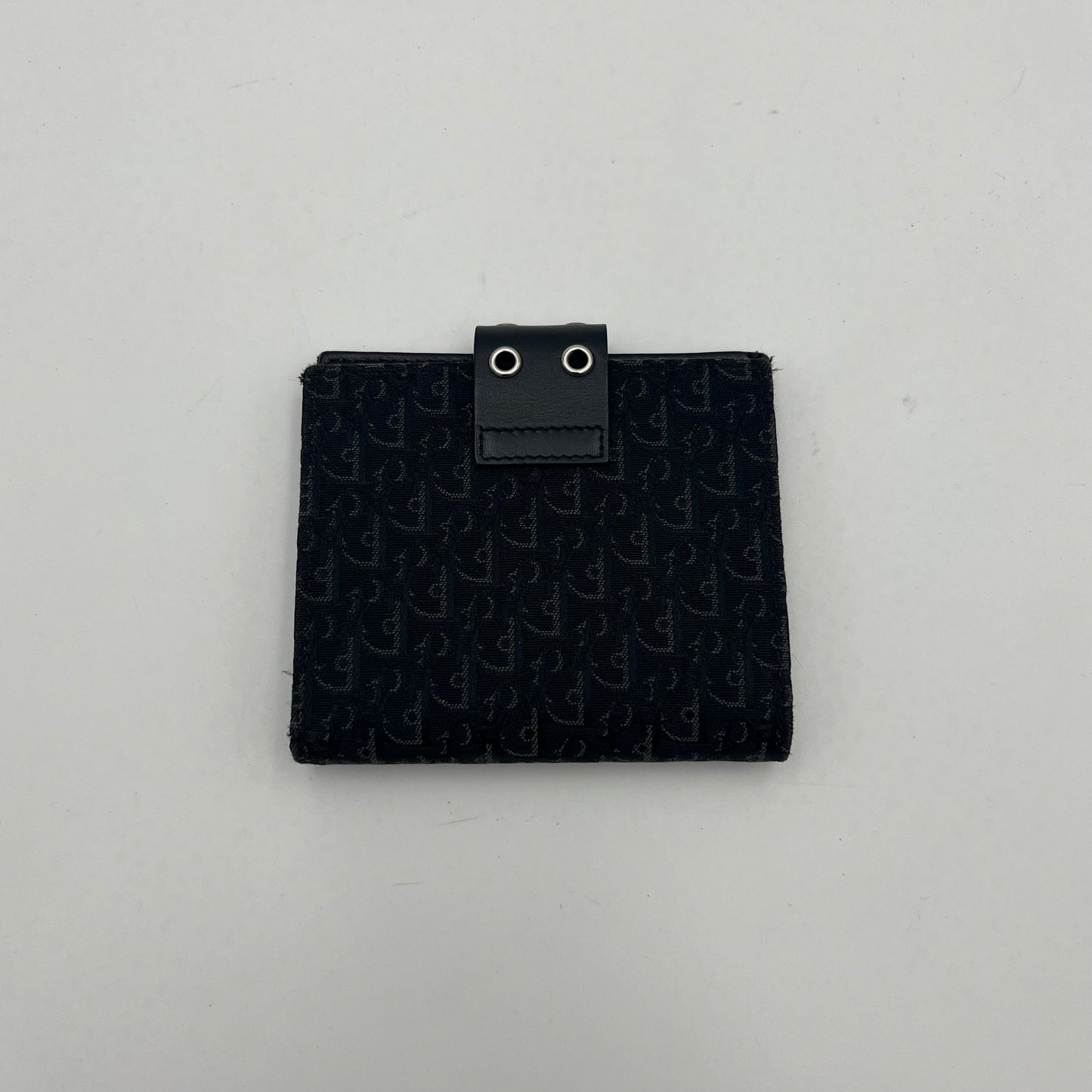 Chirstian Dior Black Trotter Street Chic Bifold Short Wallet