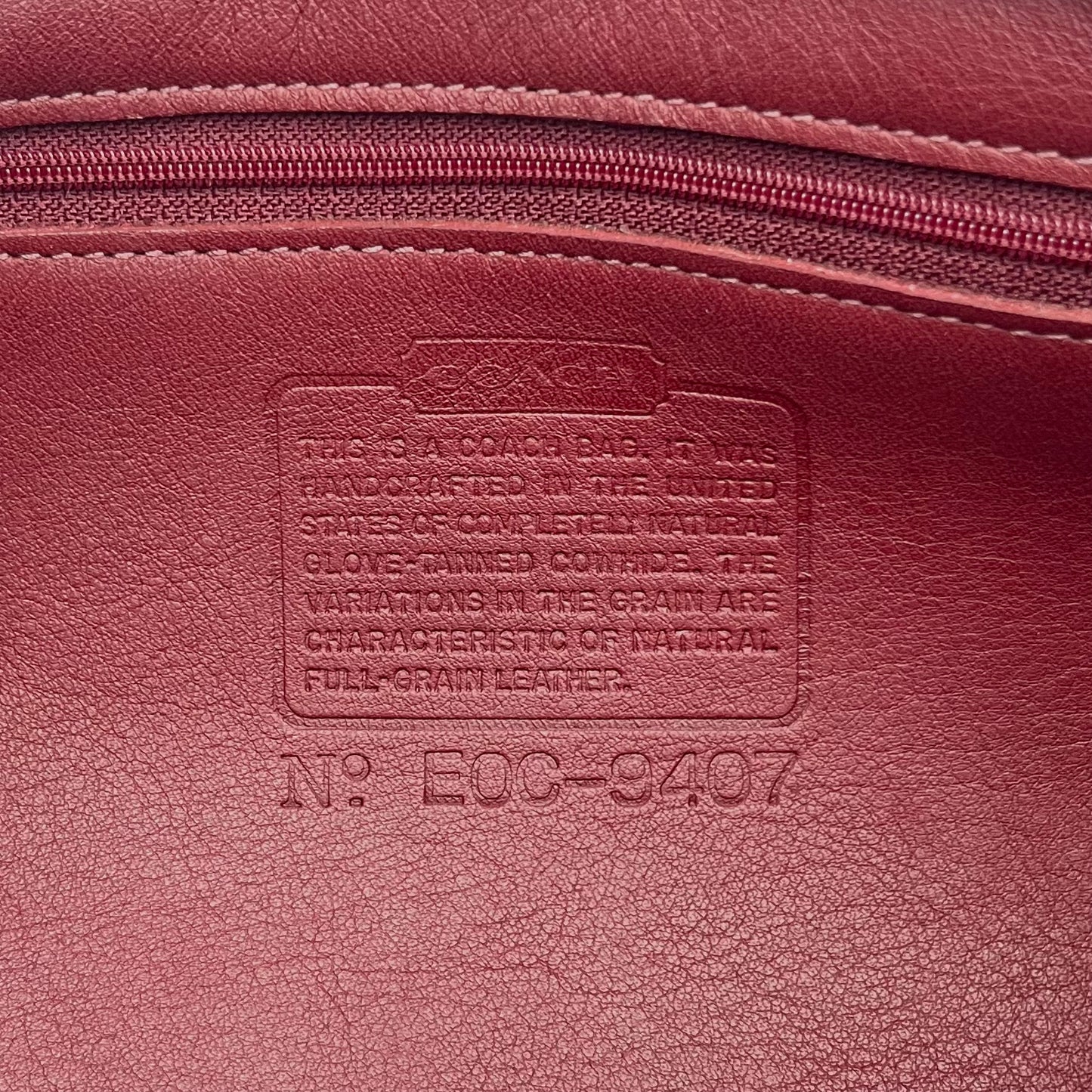 Coach Burgundy Leather Legacy Slim Shoulder Bag