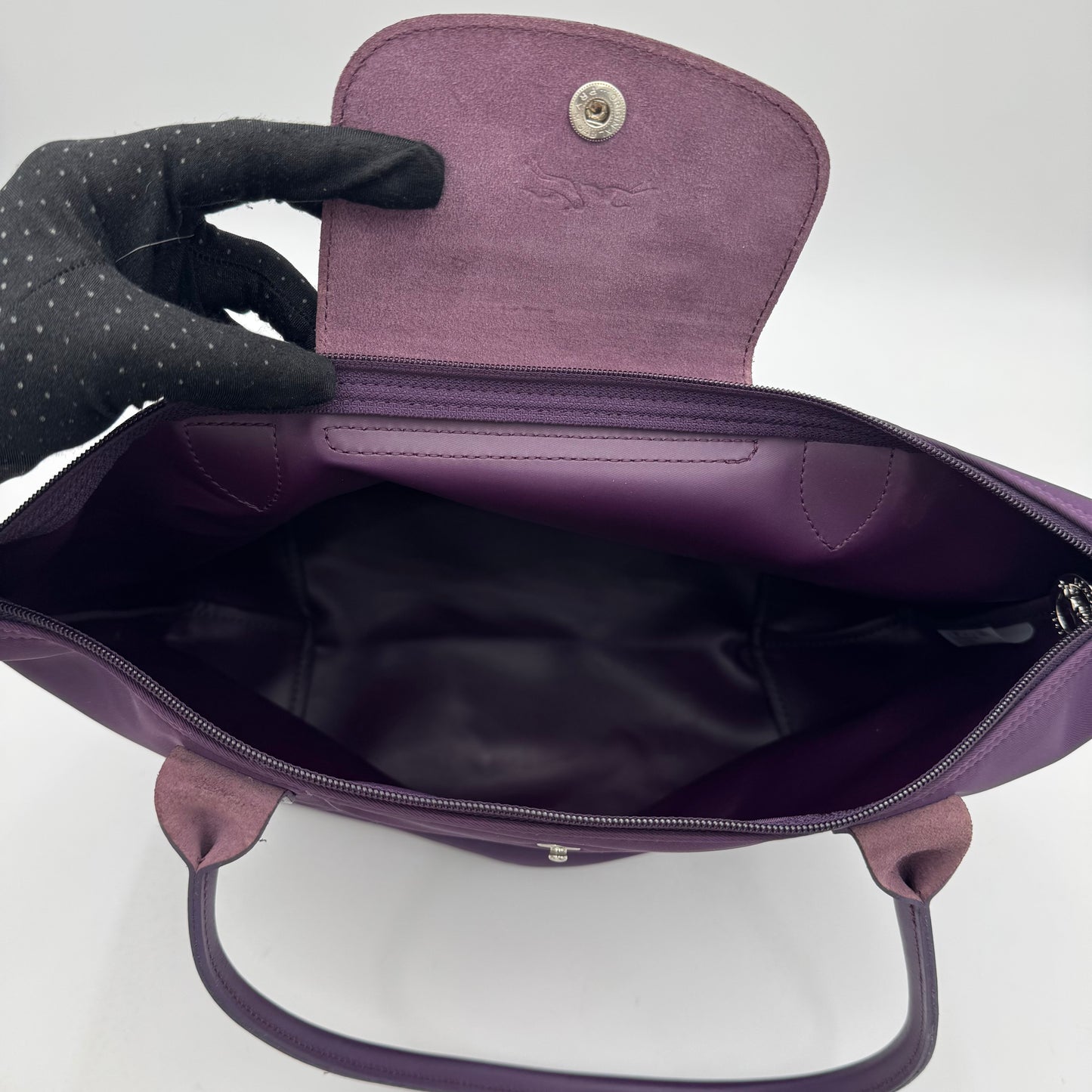 Longchamp Purple Neo Le Pliage Tote