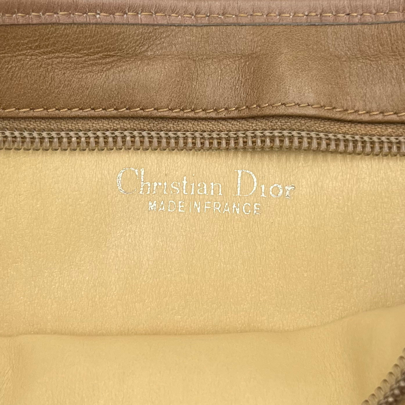 Christian Dior Vintage Gold Trotter CD Logo Shoulder Bag