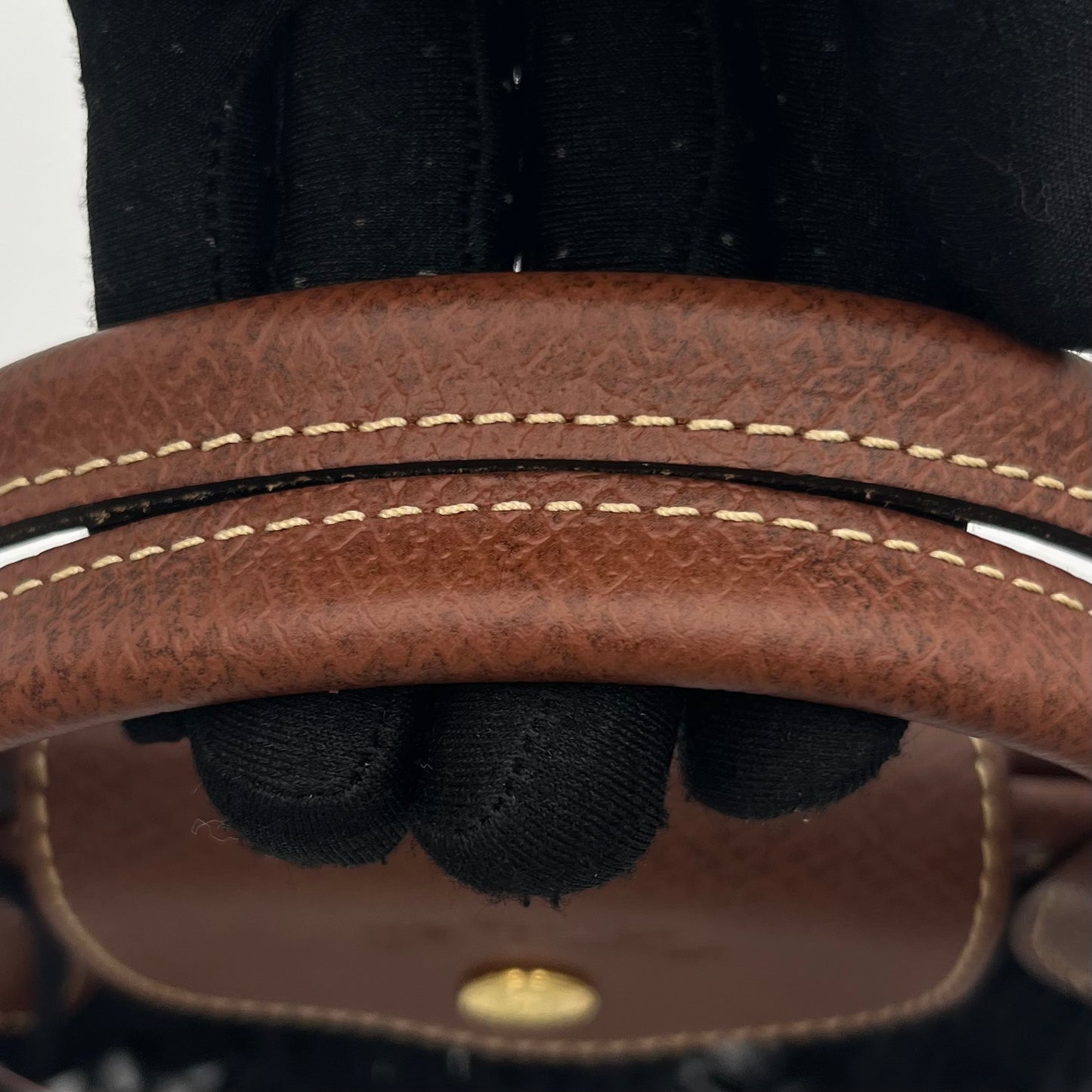 Longchamp Black Le Pliage Filet Mesh Bag