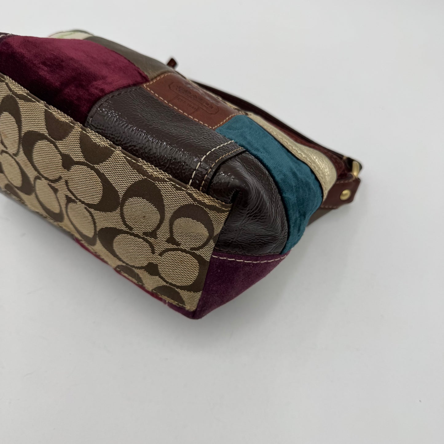Coach Multicolor Patchwork Hobo Mini Handbag