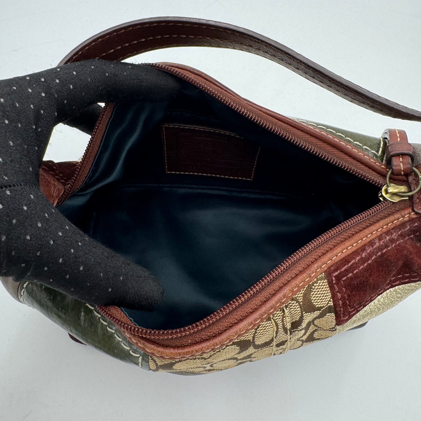Coach Multicolor Patchwork Hobo Mini Handbag