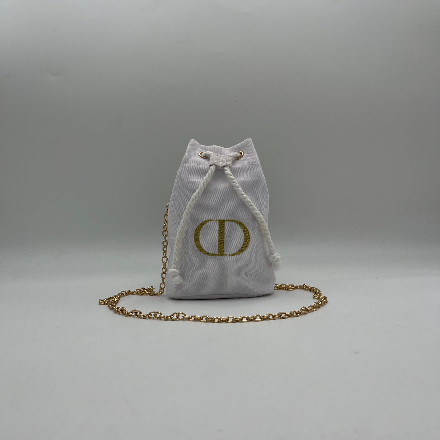 Christian Dior Beaute White Drawstring Pouch