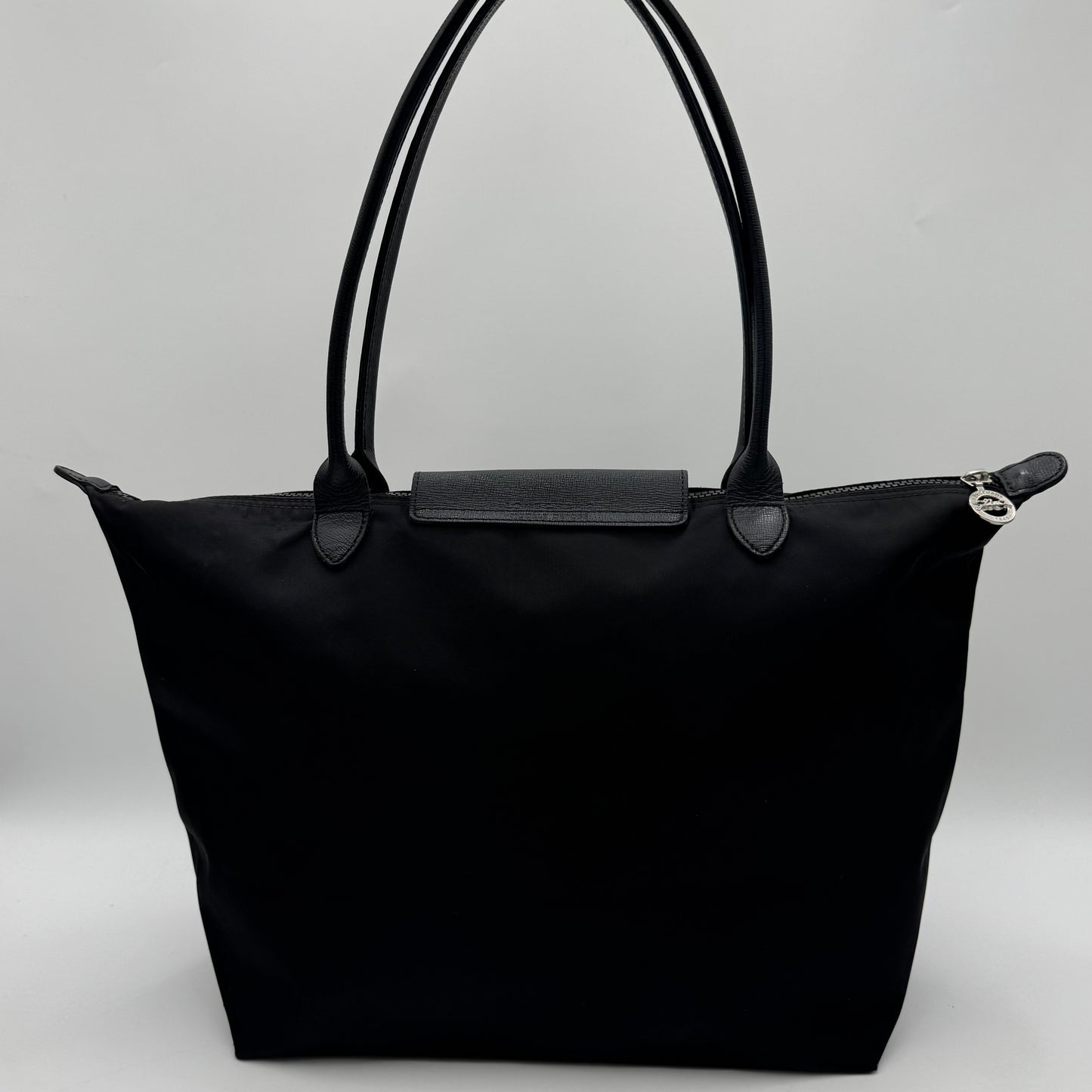 Longchamp Black Le Pliage Large Tote