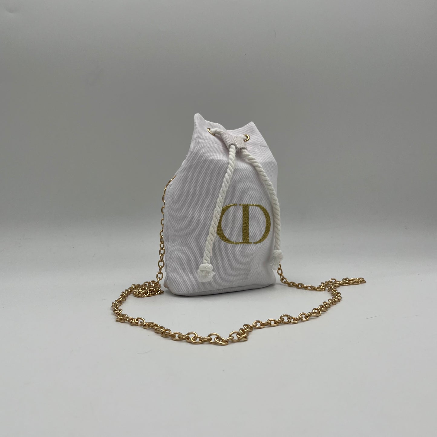 Christian Dior Beaute White Drawstring Pouch