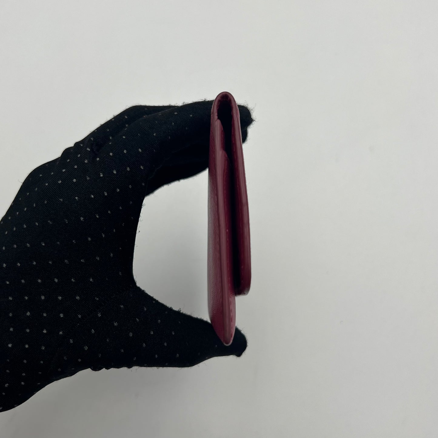 Prada Magenta Pink Saffiano Flap Card Holder
