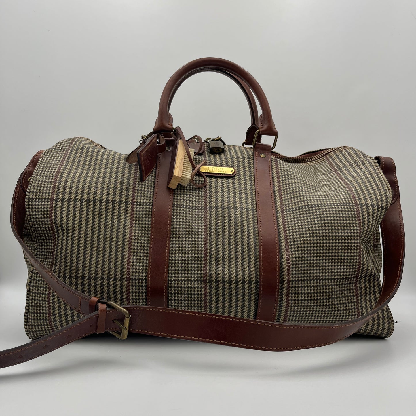 Polo Ralph Lauren Vintage Houndstooth Duffle Bag 50cm