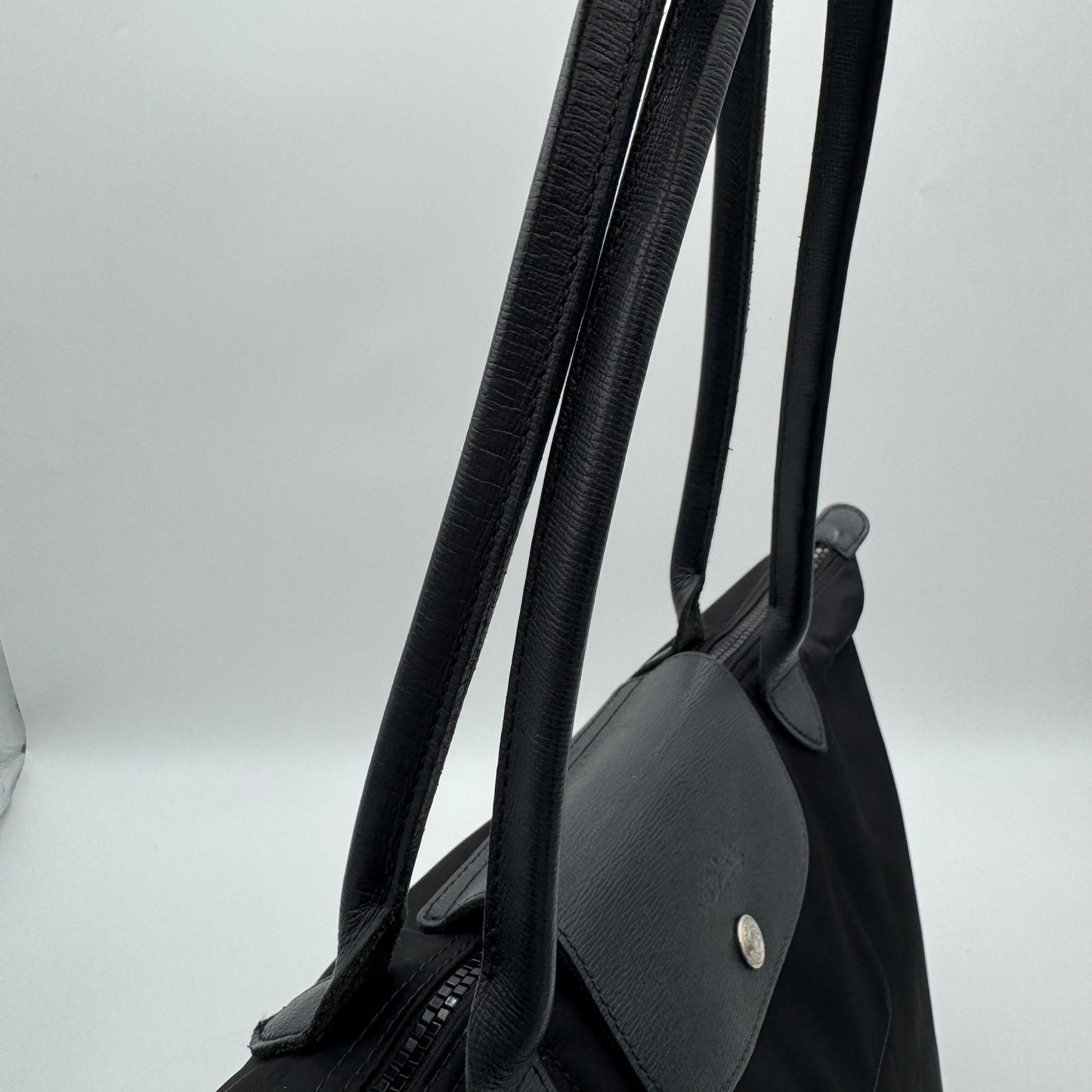 Longchamp Black Le Pliage Large Tote