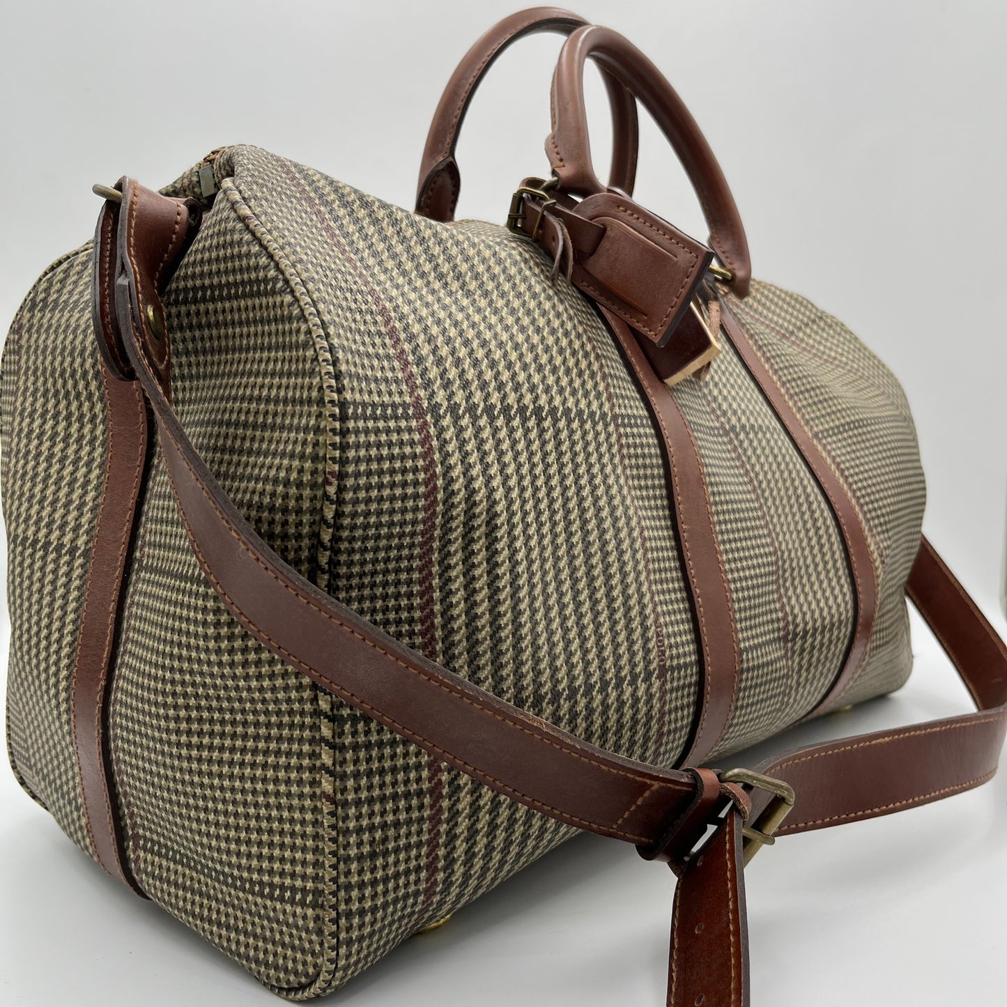 Polo Ralph Lauren Vintage Houndstooth Duffle Bag 50cm