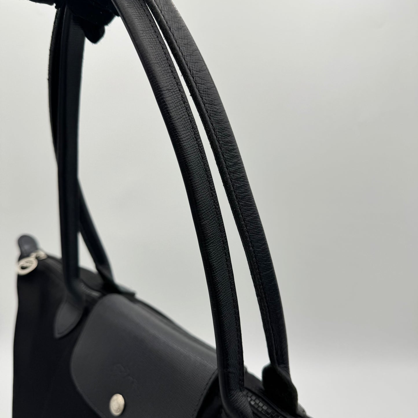 Longchamp Black Le Pliage Large Tote