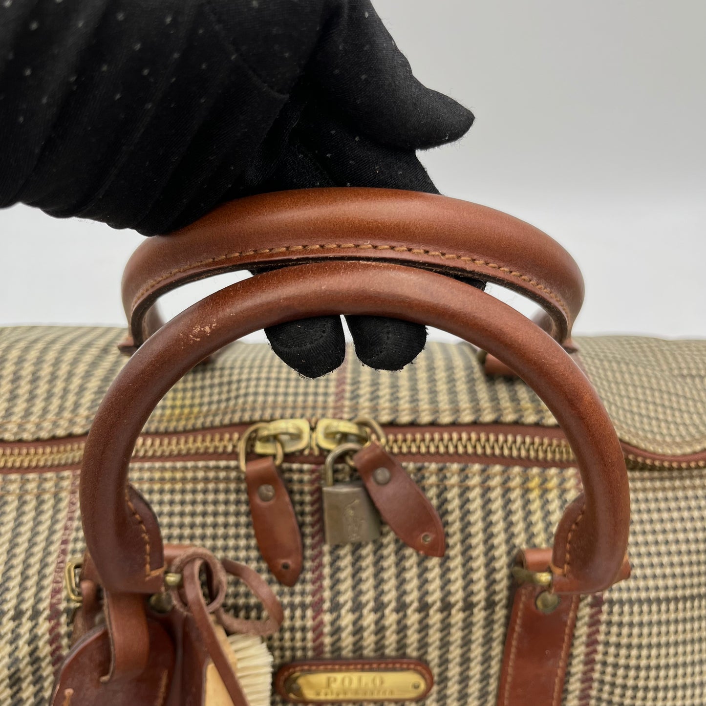 Polo Ralph Lauren Vintage Houndstooth Duffle Bag 50cm