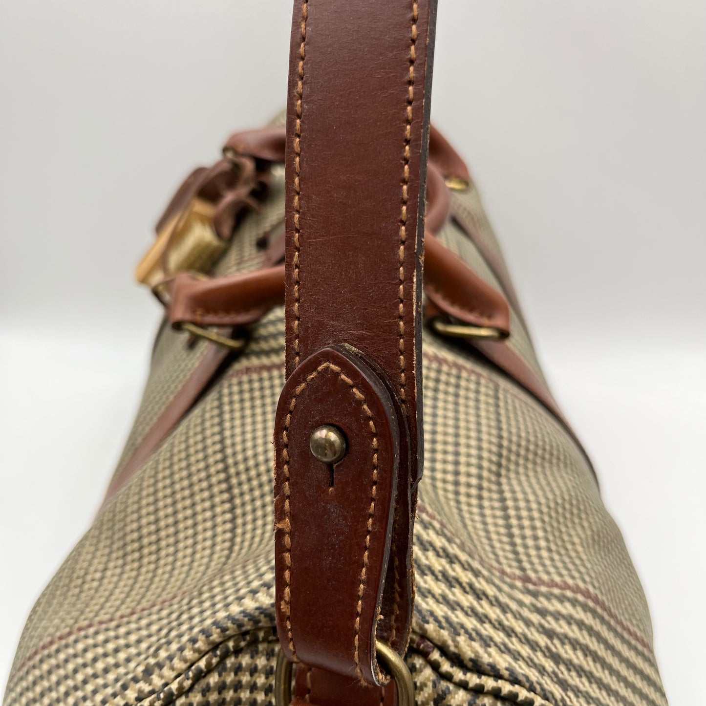 Polo Ralph Lauren Vintage Houndstooth Duffle Bag 50cm