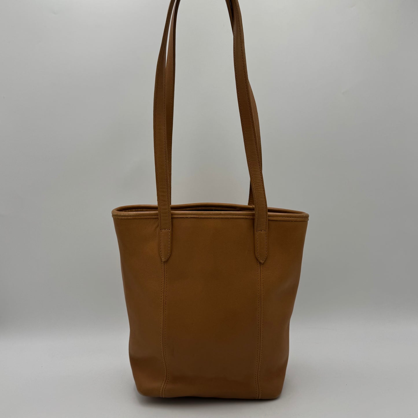 Coach 9077 Camel Brown Leather Legacy Lunch Tote