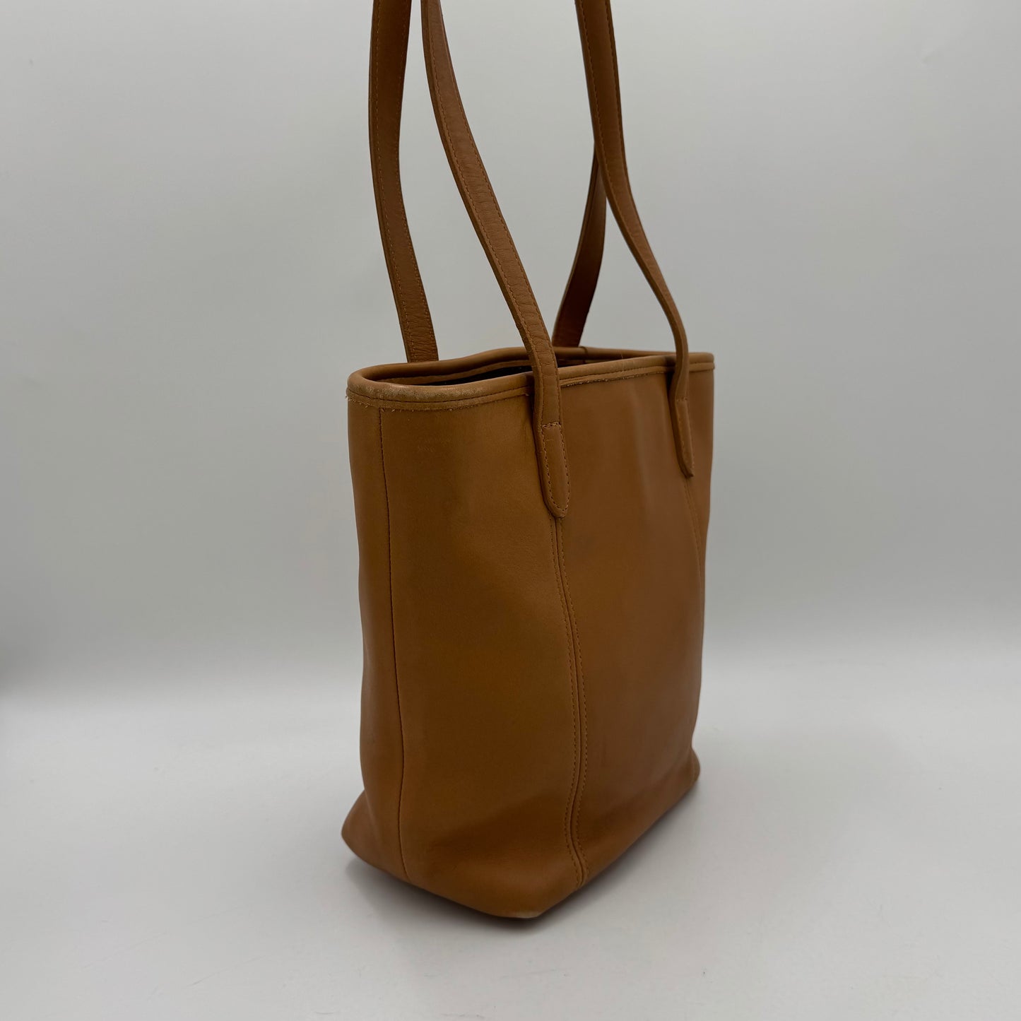 Coach 9077 Camel Brown Leather Legacy Lunch Tote