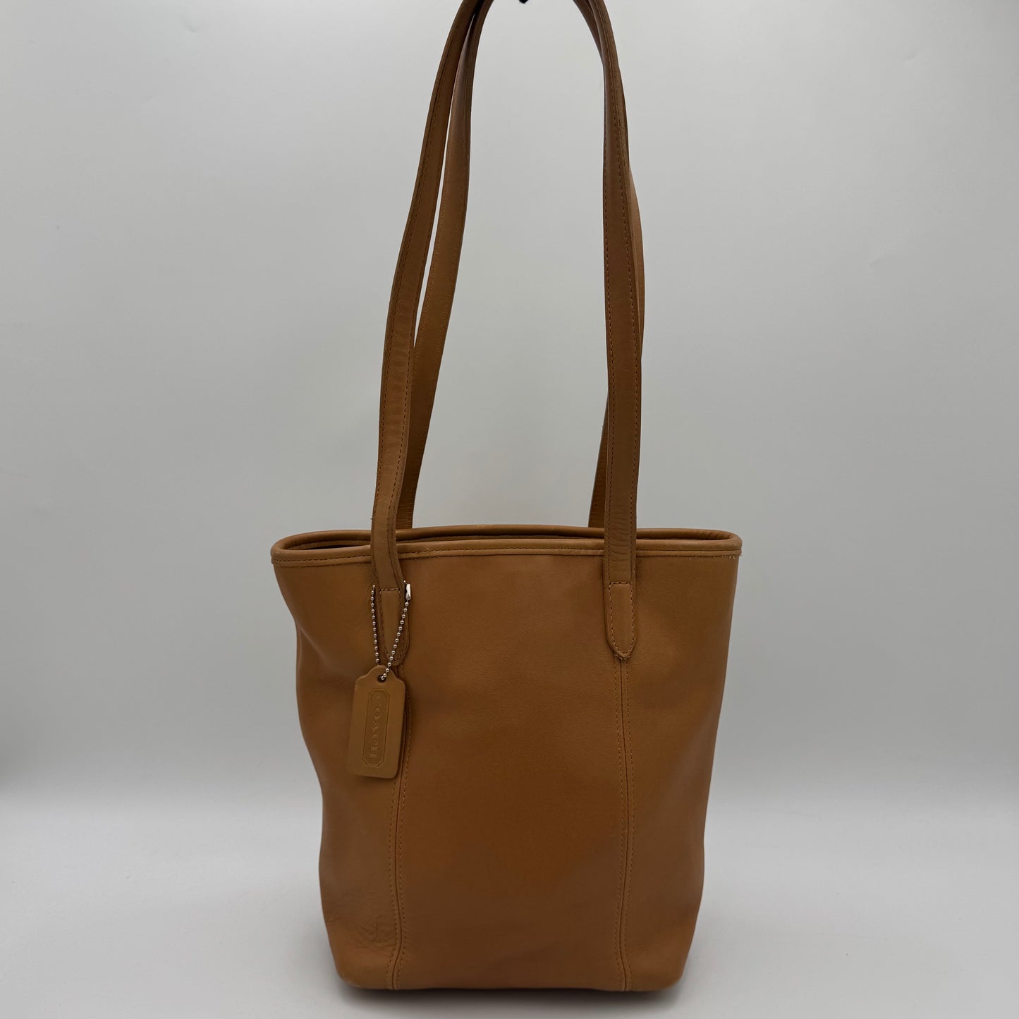 Coach 9077 Camel Brown Leather Legacy Lunch Tote