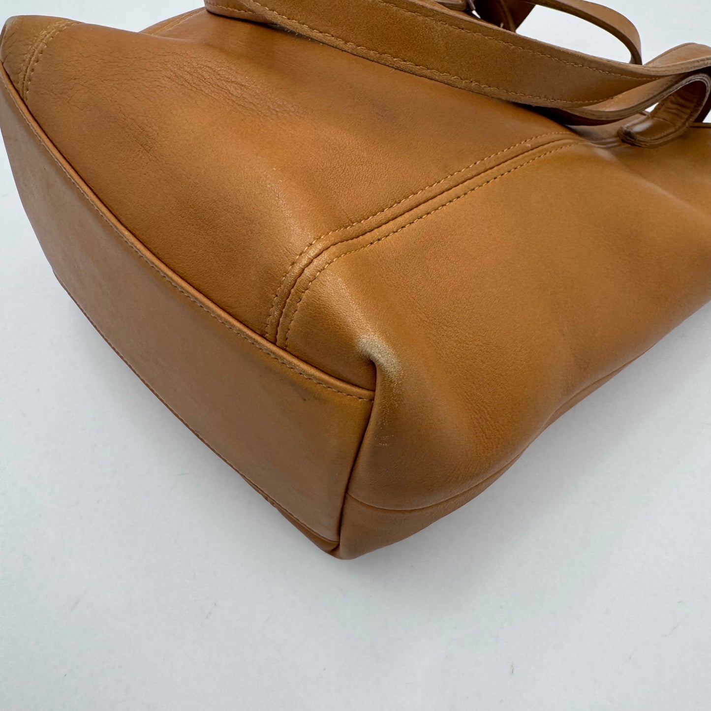 Coach 9077 Camel Brown Leather Legacy Lunch Tote