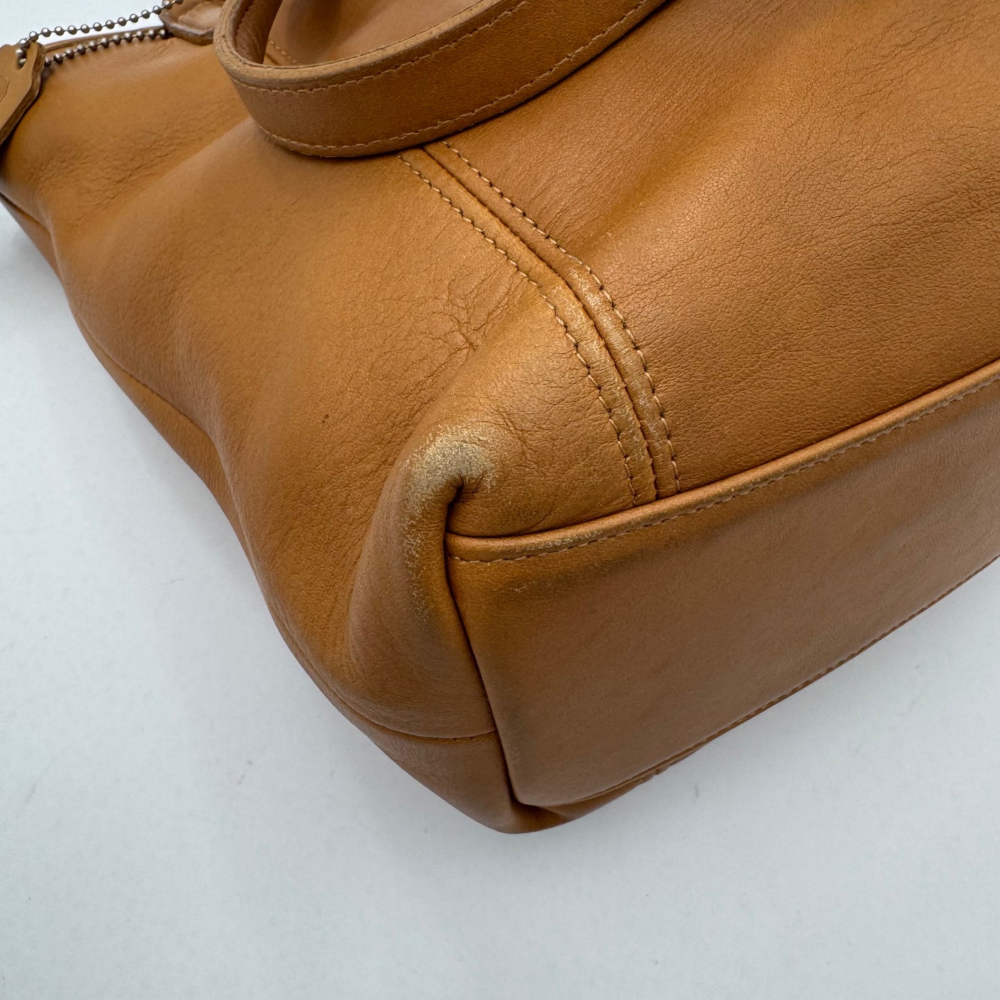 Coach 9077 Camel Brown Leather Legacy Lunch Tote