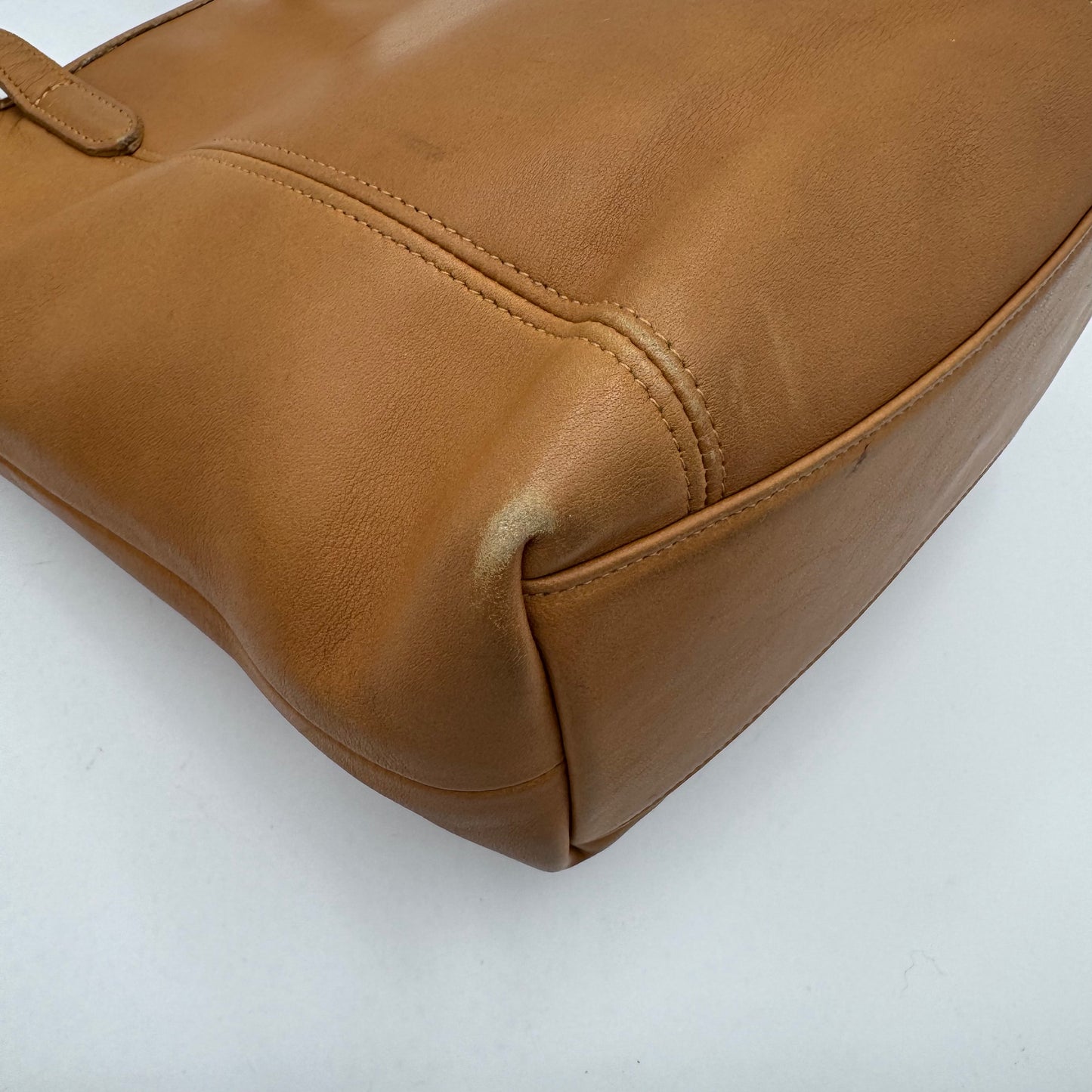 Coach 9077 Camel Brown Leather Legacy Lunch Tote