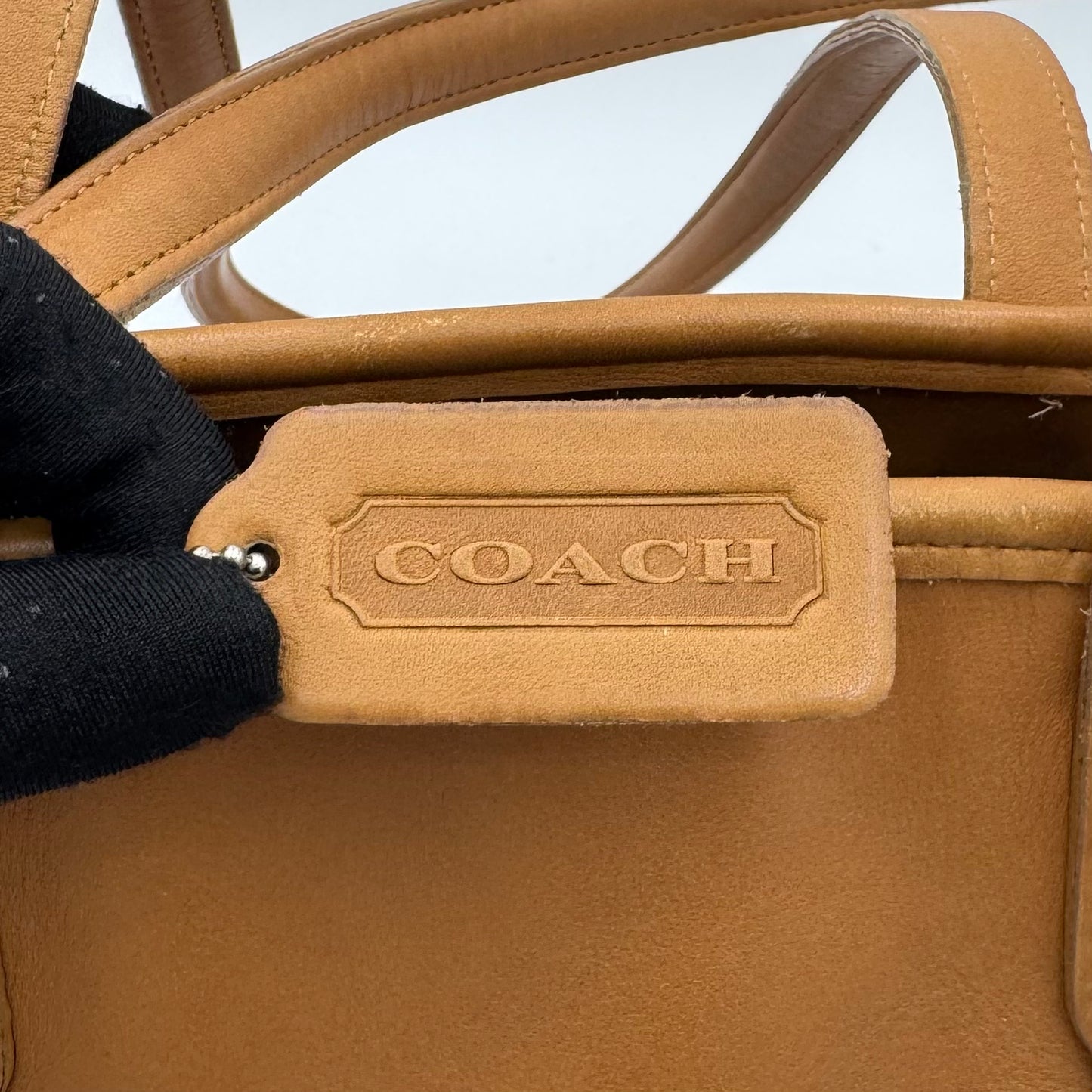 Coach 9077 Camel Brown Leather Legacy Lunch Tote