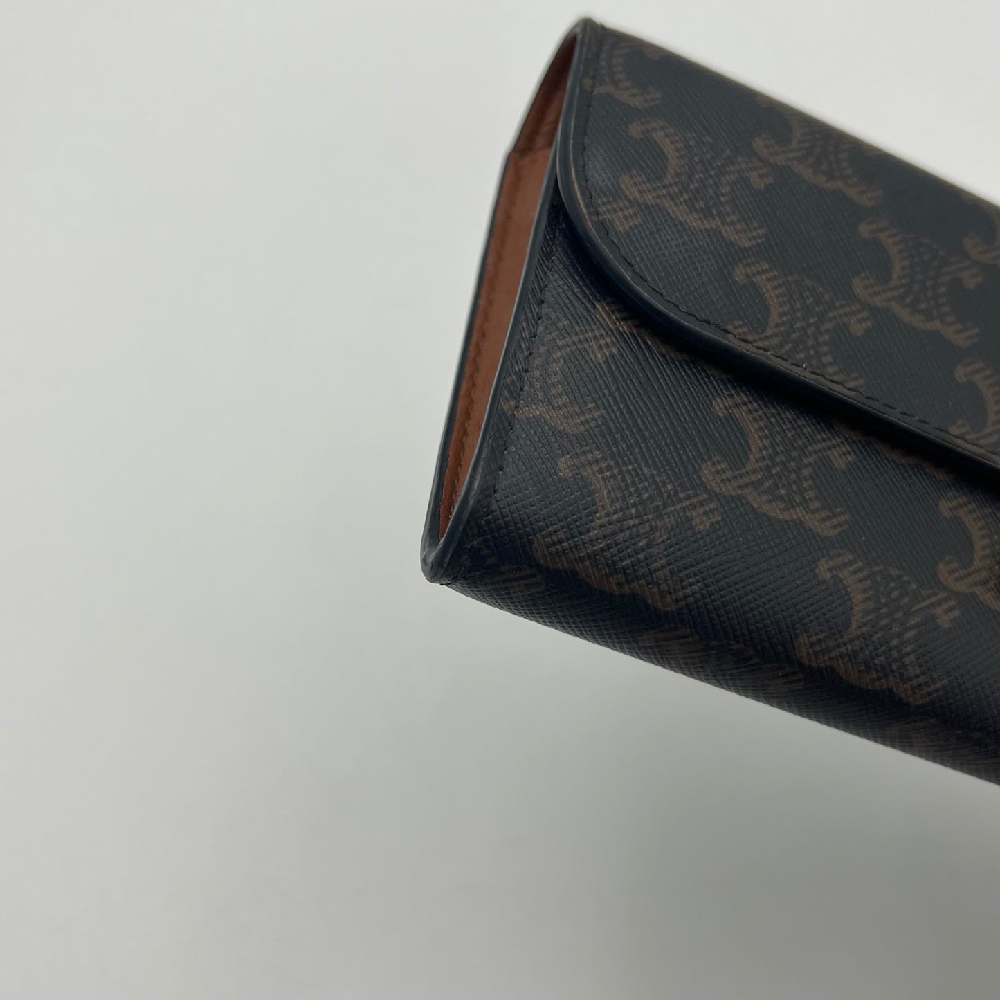 Celine Paris Triomphe Canvas Long Wallet GHW