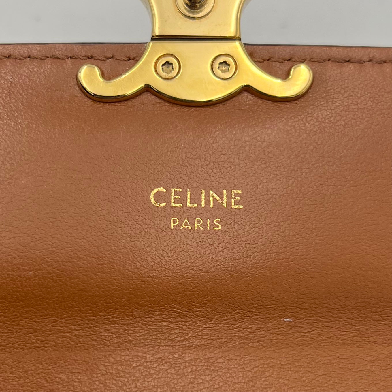 Celine Paris Triomphe Canvas Long Wallet GHW