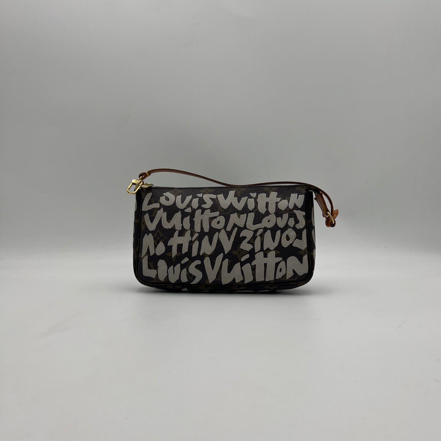 LV x Stephen Sprouse White Graffiti Monogram Pochette