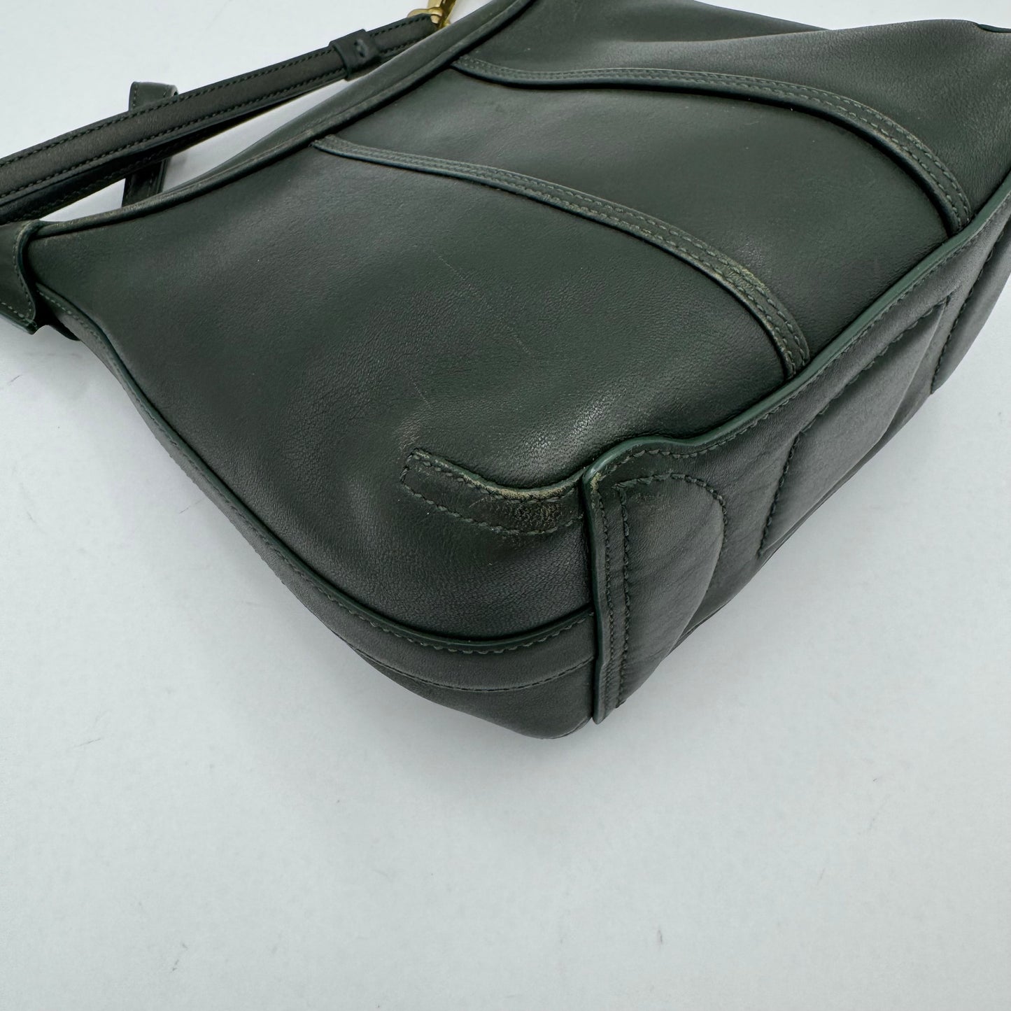 Coach 6950 Green Leather Amanda Hobo Shoulder Bag