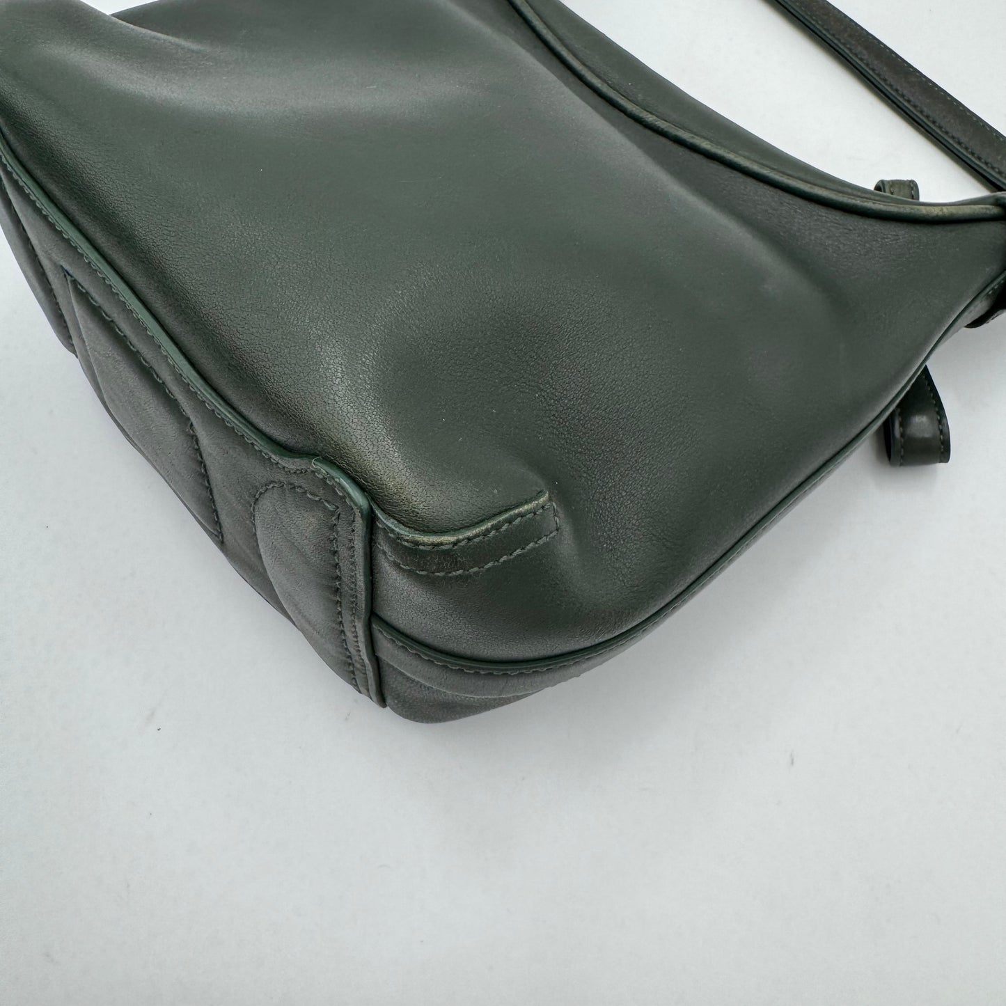 Coach 6950 Green Leather Amanda Hobo Shoulder Bag