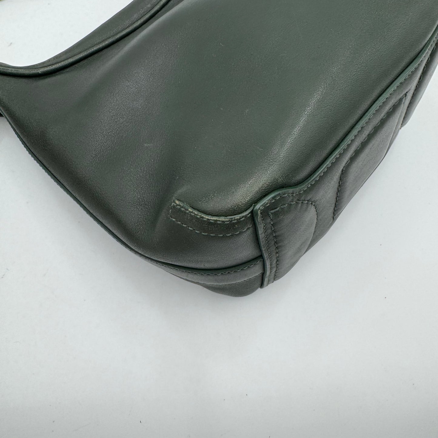 Coach 6950 Green Leather Amanda Hobo Shoulder Bag