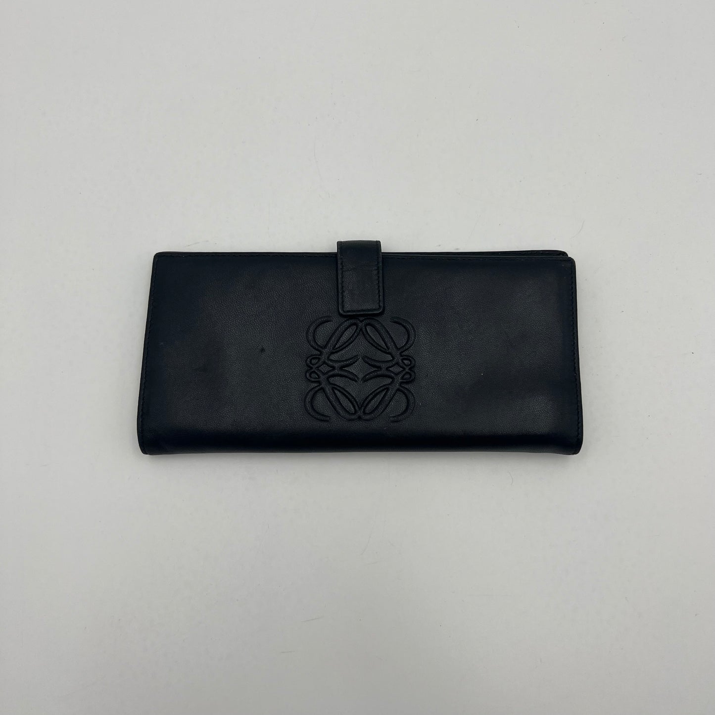Loewe Black Anagram Soft Leather Long Bifold Wallet
