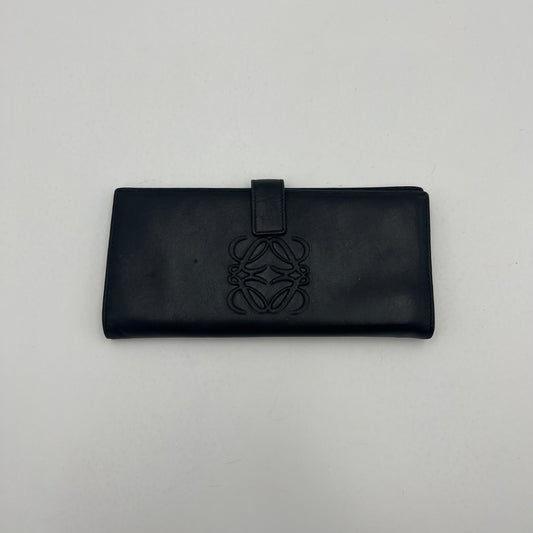 Loewe Black Anagram Soft Leather Long Bifold Wallet