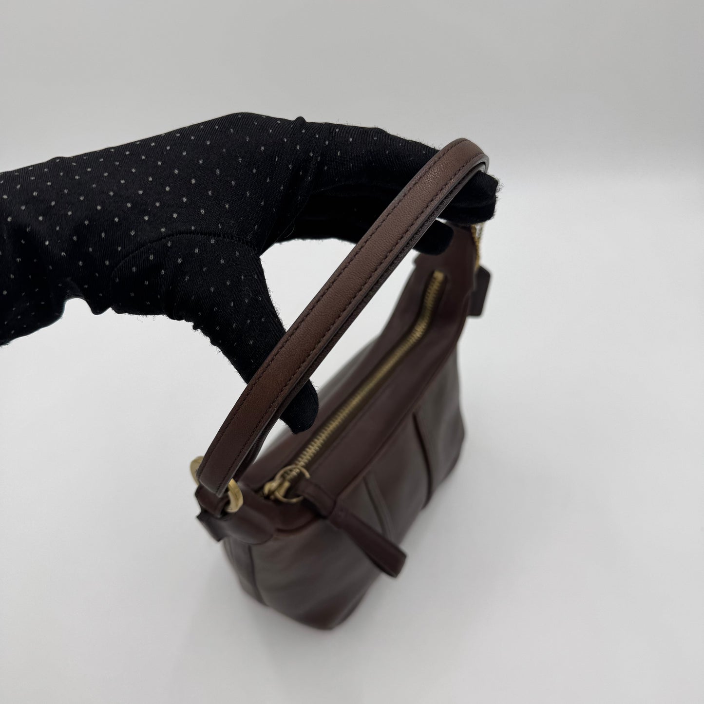 Coach Vintage Brown Leather 6953 Hobo Shoulder Bag