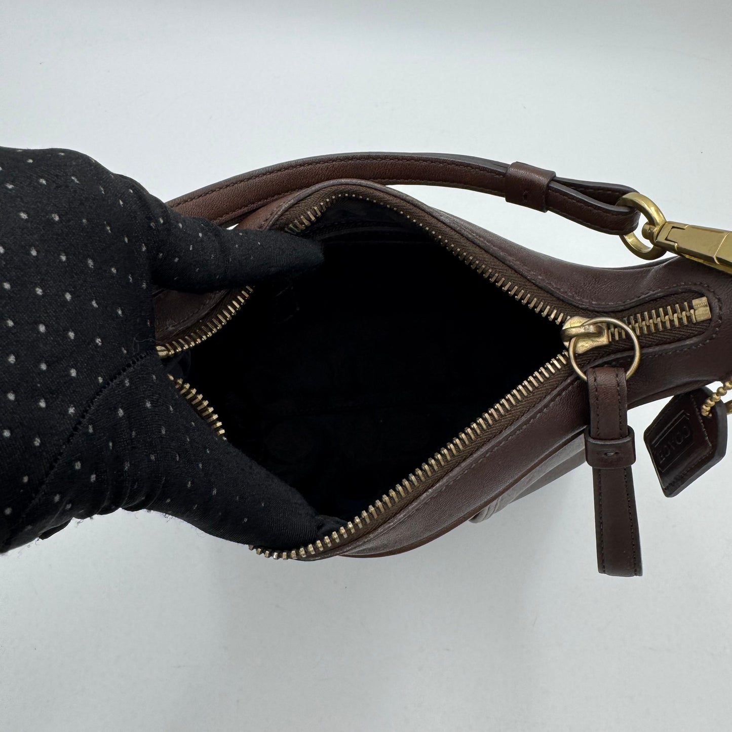 Coach Vintage Brown Leather 6953 Hobo Shoulder Bag