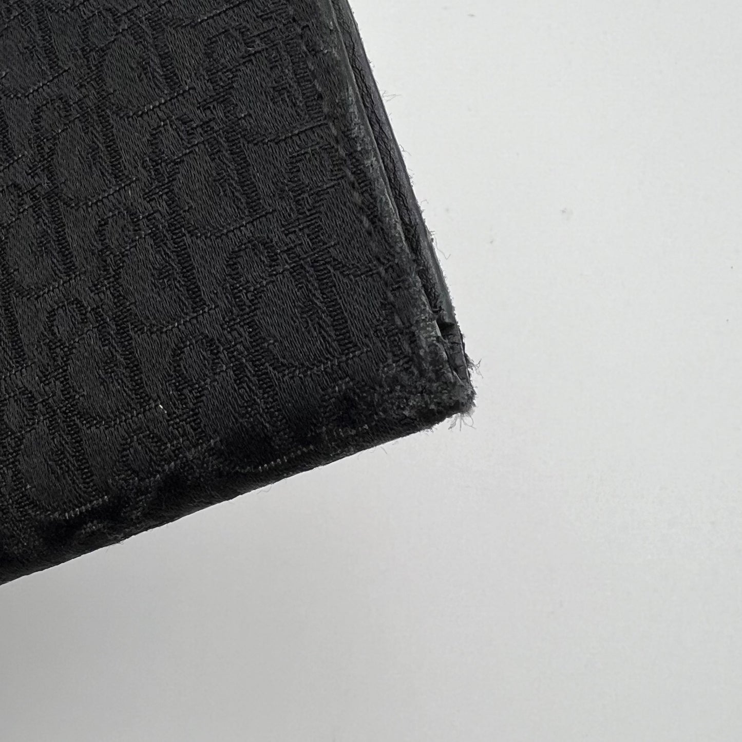 Chirstian Dior Black Trotter Street Chic Trifold Long Wallet