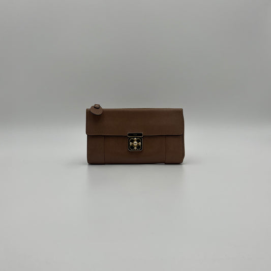 Chloe Brown Leather Elsie Long Wallet