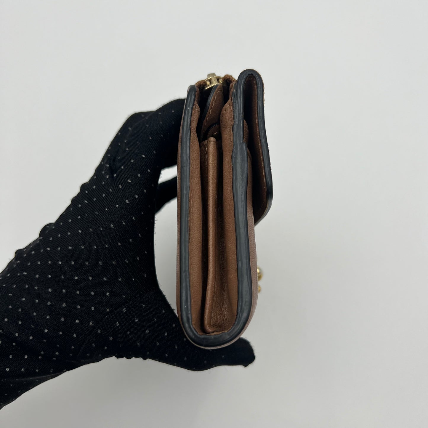 Chloe Brown Leather Elsie Long Wallet