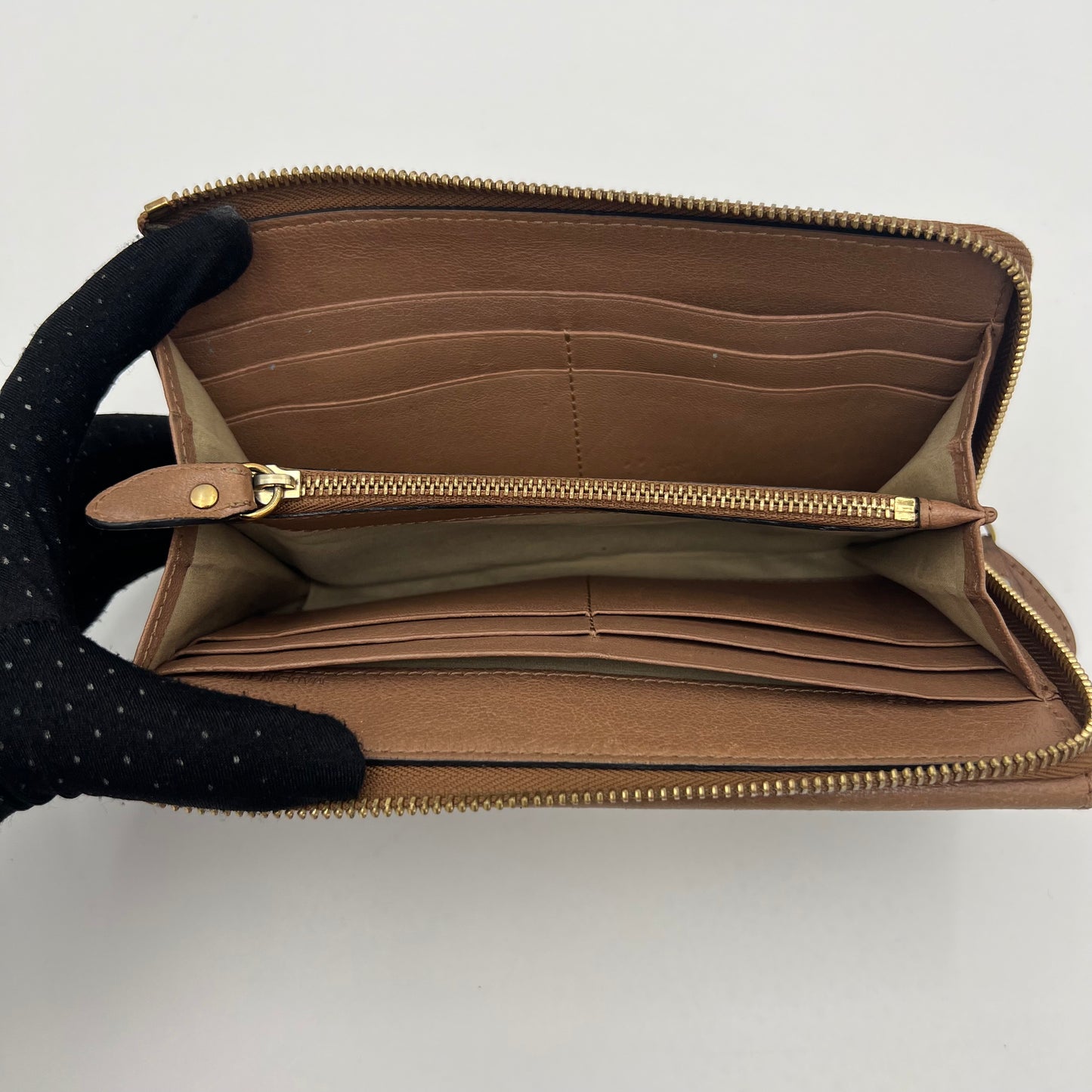 Chloe Brown Leather Elsie Long Wallet