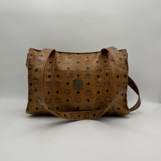 MCM Cognac Shopper's Tote