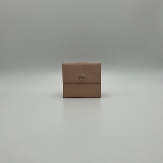 Gucci Light Pink Marmont Short Compact Wallet