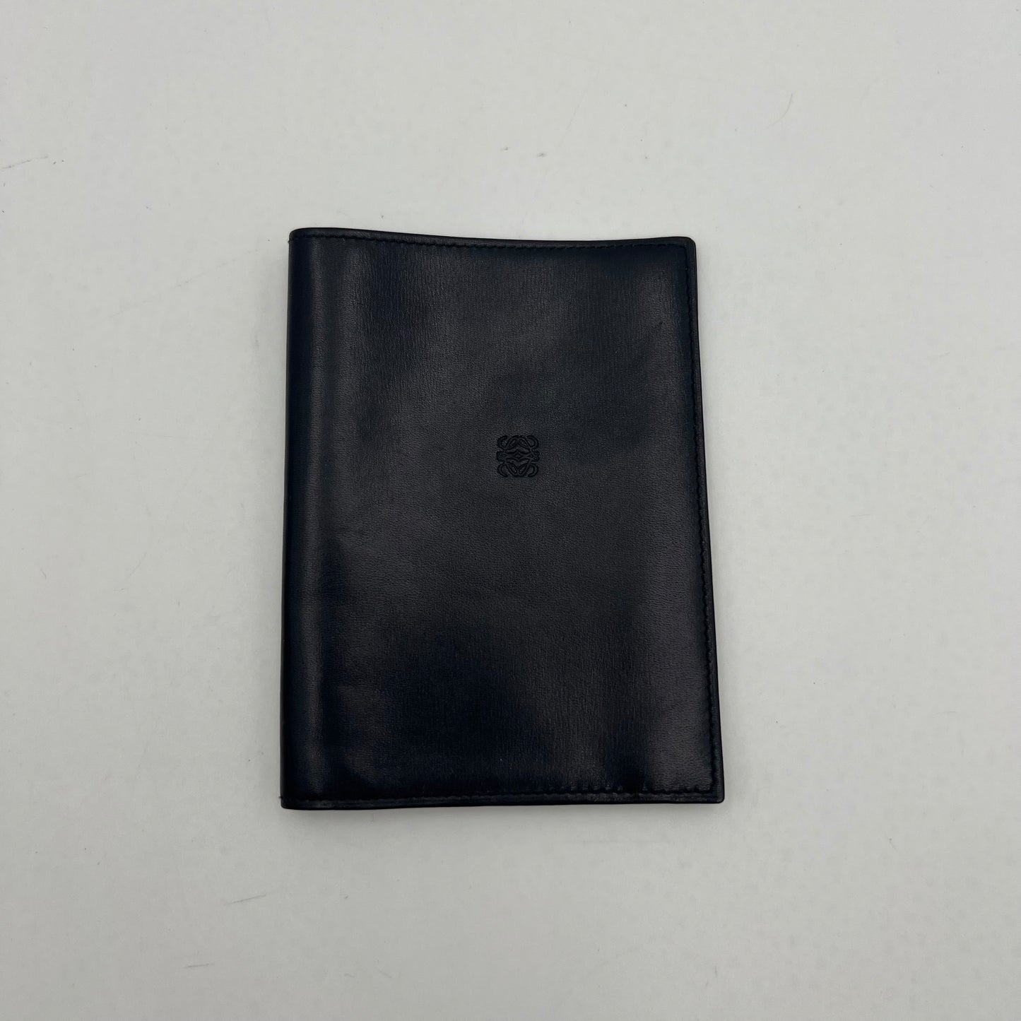 Loewe Black Anagram Leather Passport Holder