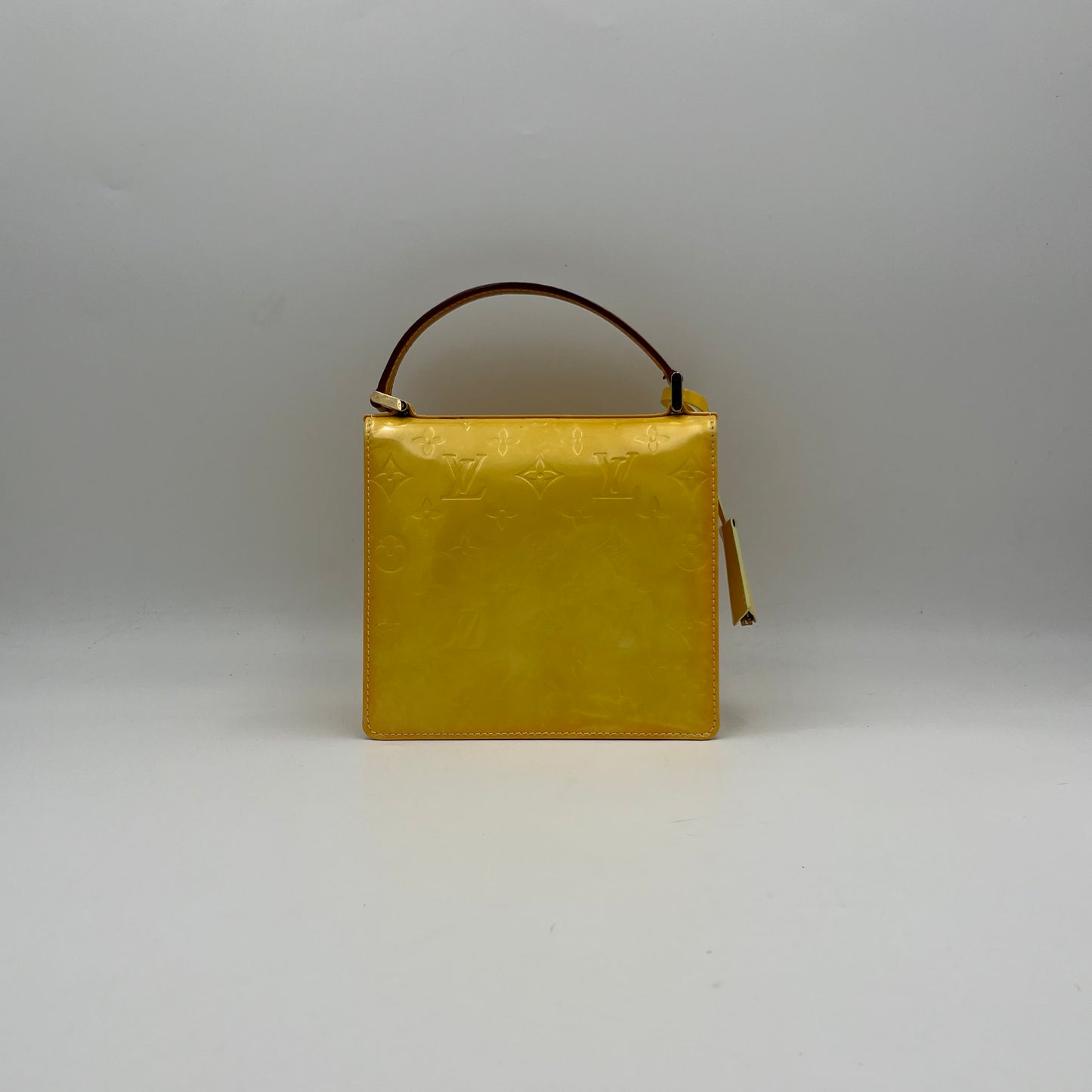 LV Monogram Yellow Vernis Spring Street Handbag