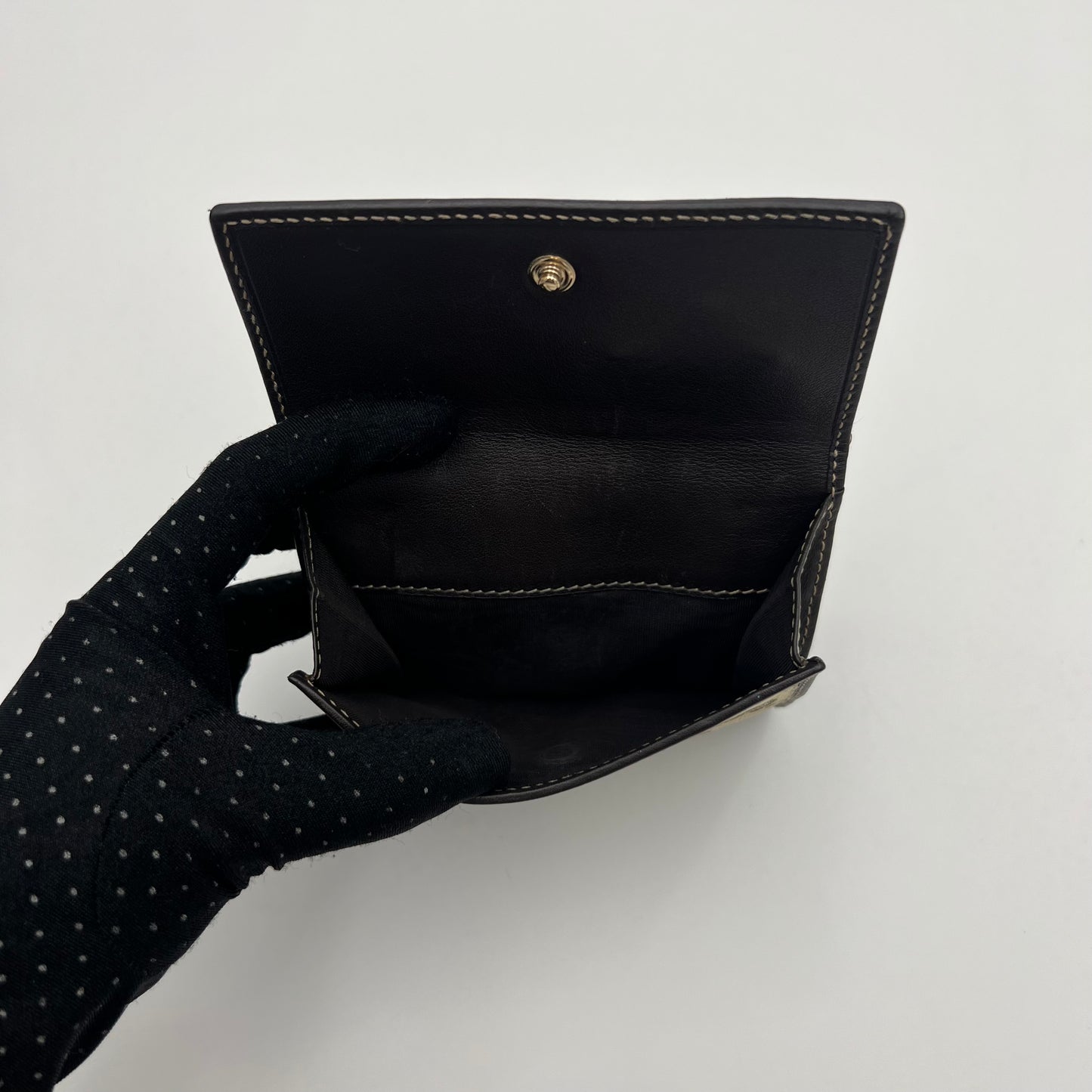 Gucci Brown Monogram Canvas and Leather Heart GG Short Wallet