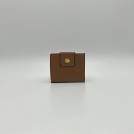 Bvlgari Brown Leather Bifold Wallet