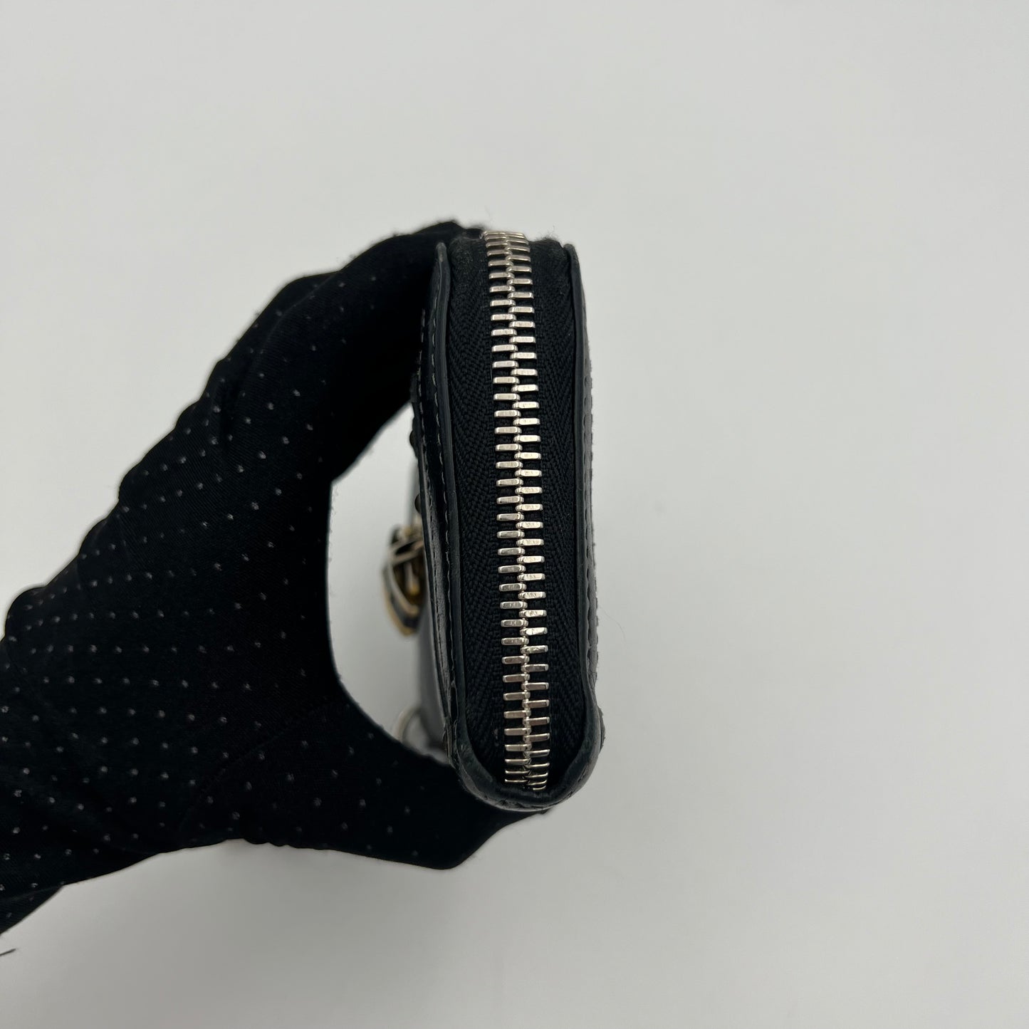 Chloe Black Leather Paddington Zip Around Long Wallet