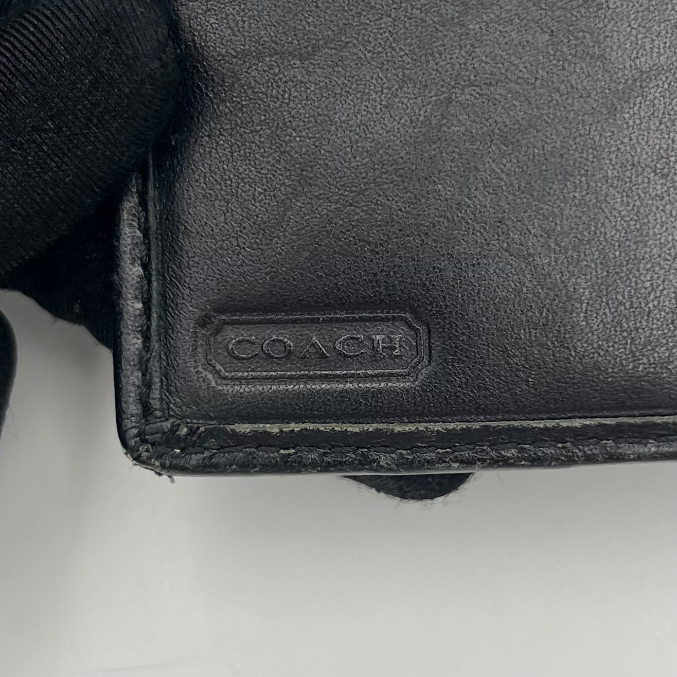 Coach Black Signature Canvas Buckle Soho Compact Bifold Wallet