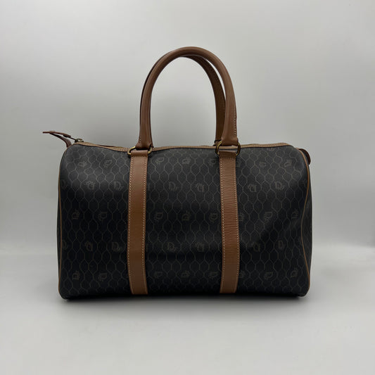 Christian Dior Dark Gray Honeycomb Boston 40